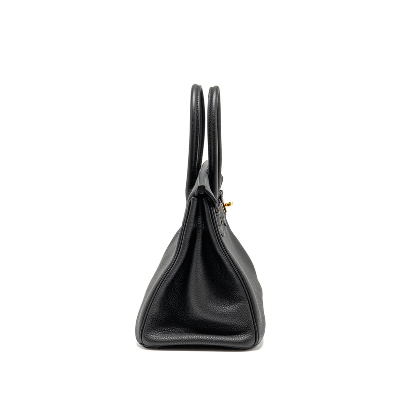 Hermes Birkin 30 Togo black GHW Stamp X