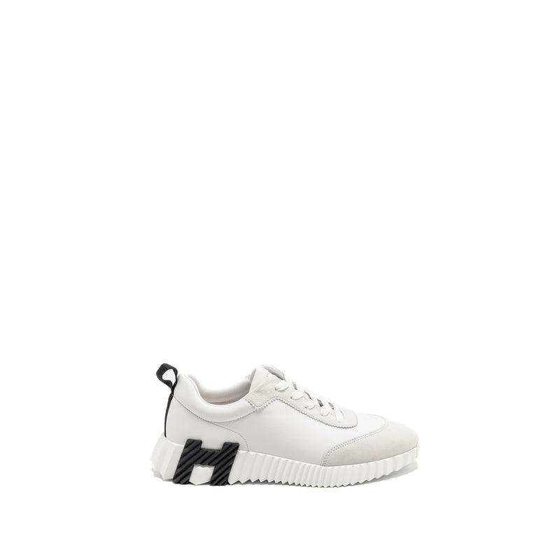 Hermes Size 38 Femme Bouncing Sneaker leather Blanc