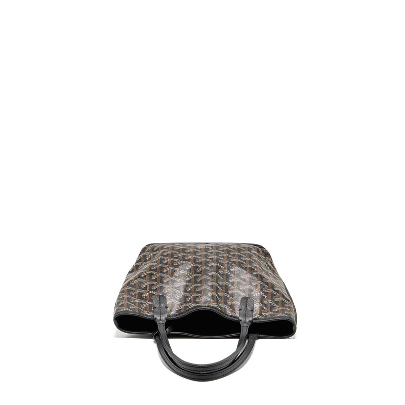 Goyard Mini Anjou Tote Goyardine Canvas/ Calfskin Black SHW