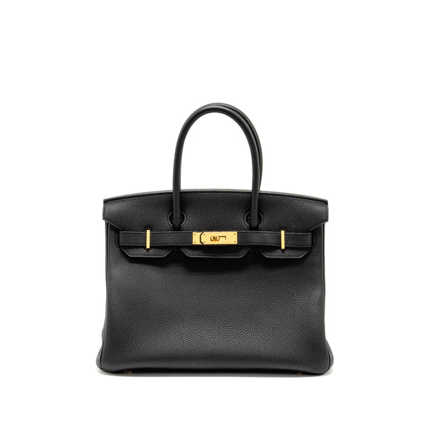 Hermes Birkin 30 Togo black GHW Stamp X