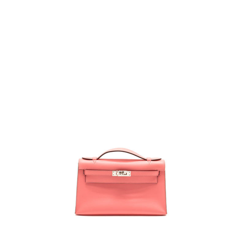 Hermes Kelly Pochette Swift K4 Rose Ete SHW Stamp Y