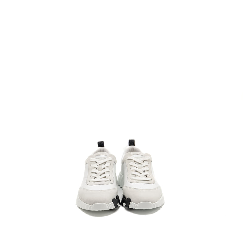 Hermes Size 38 Femme Bouncing Sneaker leather Blanc