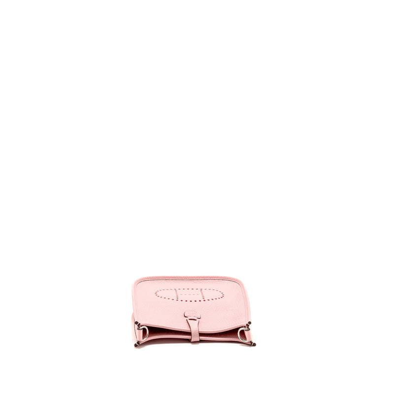 Hermes Mini Evelyne Clemence Rose Sakura SHW Stamp K