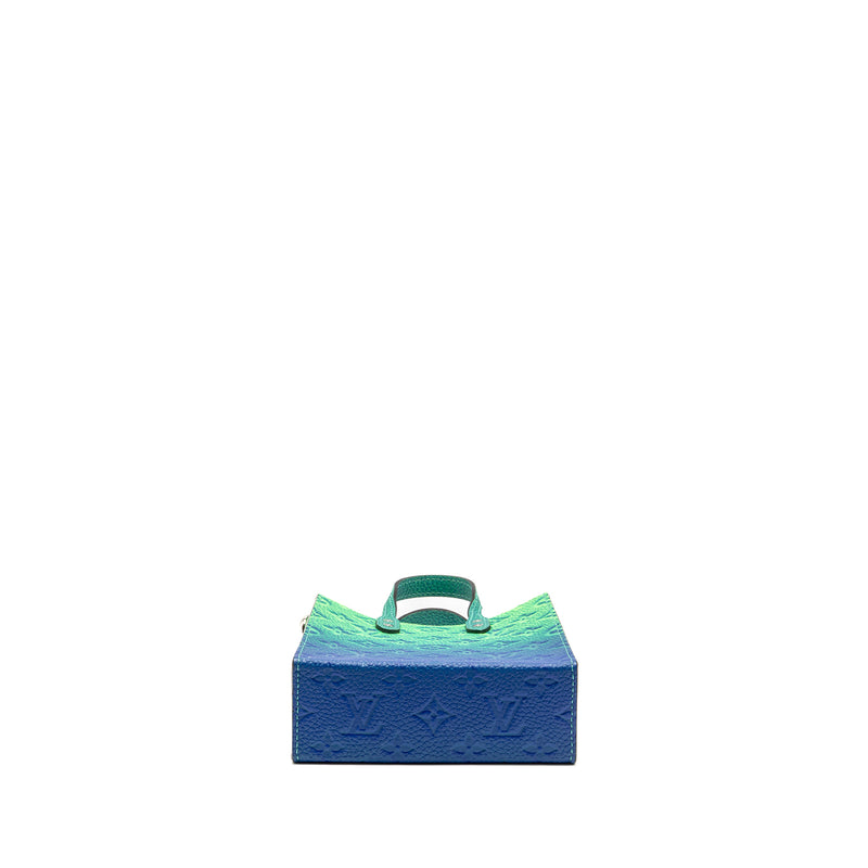 Louis Vuitton Petit Sac Plat XS Virgil Abloh Taurillon Illusion Blue/Green SHW