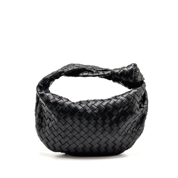 Bottega Veneta Small Jodie Intrecciato Leather Black SHW