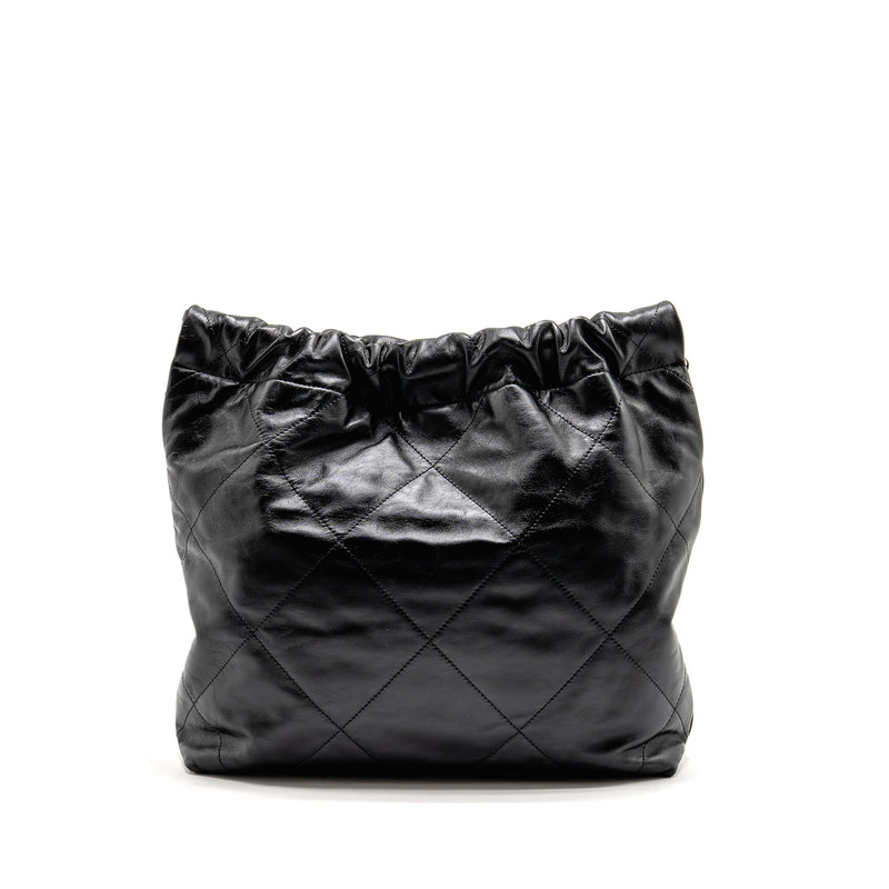 Chanel Small 22 Bag Shiny Calfskin Black GHW (Microchip)