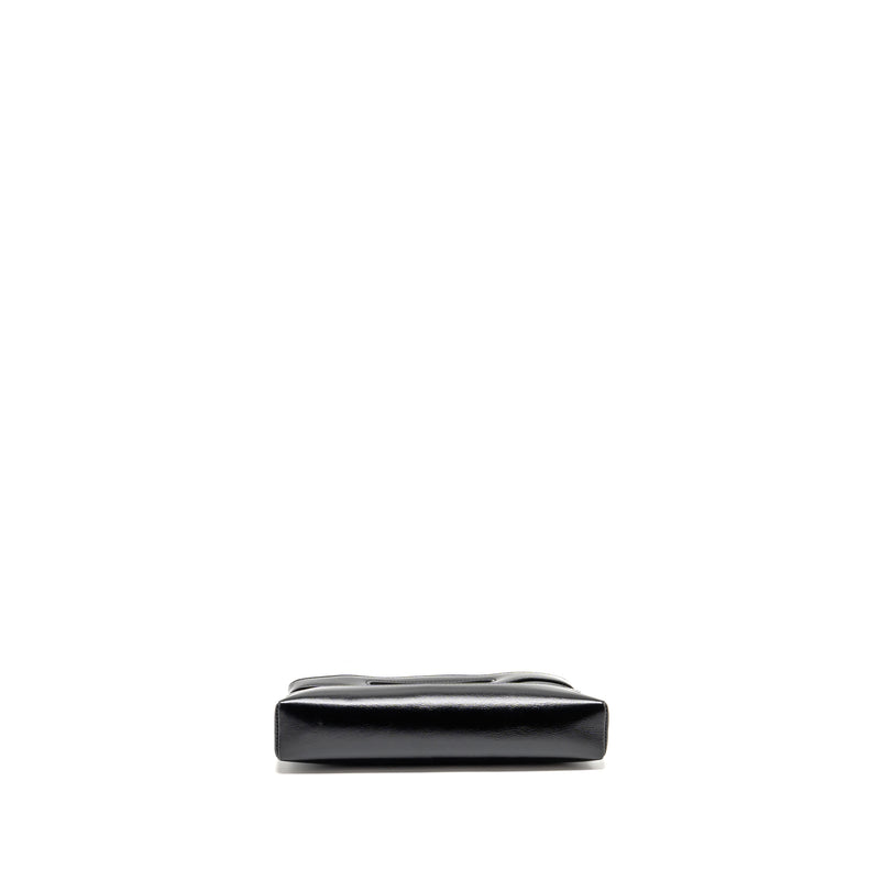 Chanel 24C Mini 31 Clutch with Chain Shiny Calfskin Black LGHW (Microchip)