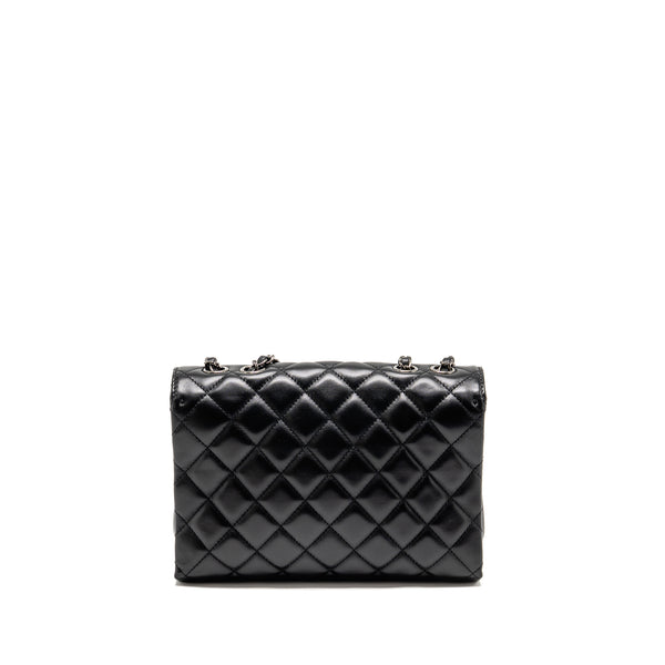 Chanel Coco Loop Single Flap Bag Lambskin Black SHW