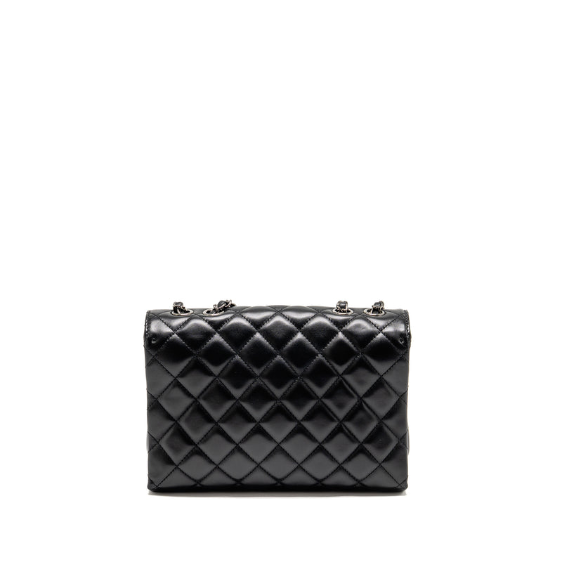 Chanel Coco Loop Single Flap Bag Lambskin Black SHW