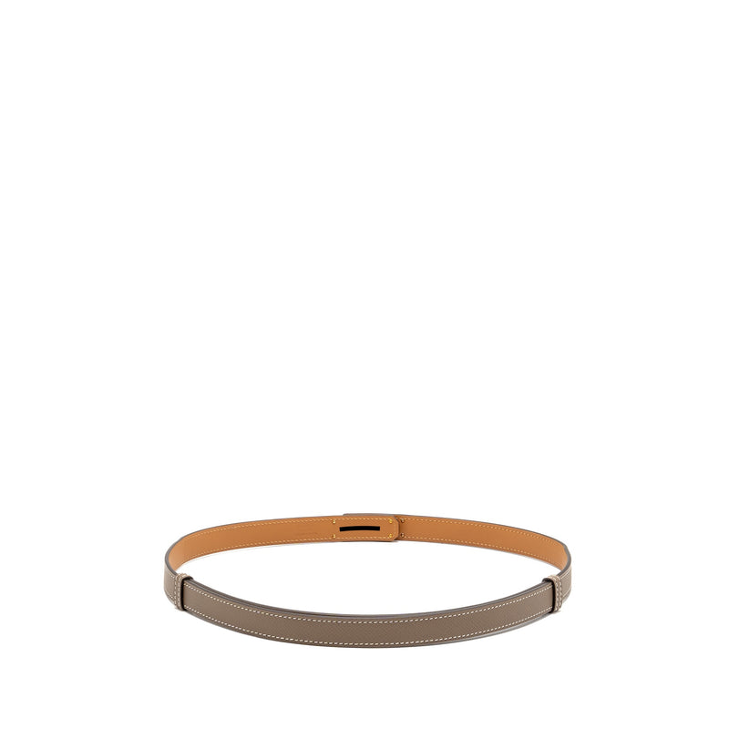 Hermes kelly 18 belt etoupe GHW stamp K