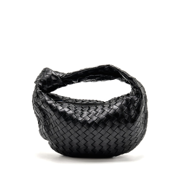 Bottega Veneta Small Jodie Intrecciato Leather Black SHW