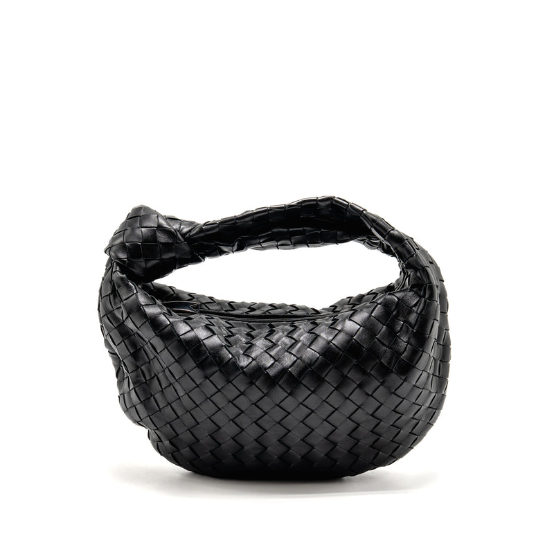 Bottega Veneta Small Jodie Intrecciato Leather Black SHW