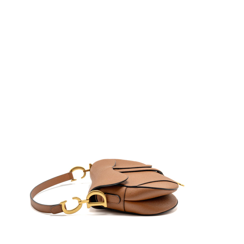 Dior Medium Saddle Bag Calfskin Caramel GHW