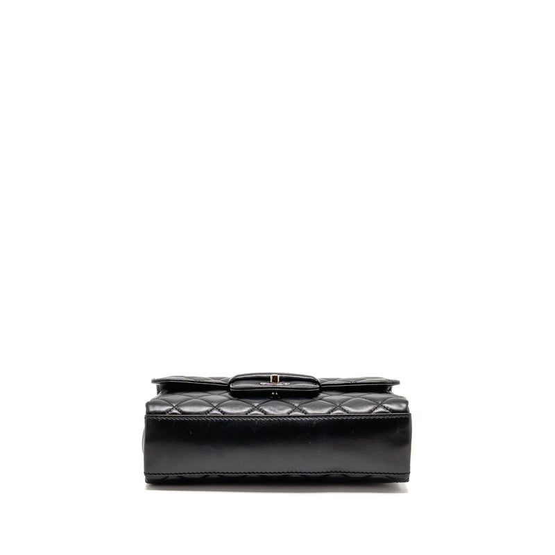 Chanel Coco Loop Single Flap Bag Lambskin Black SHW