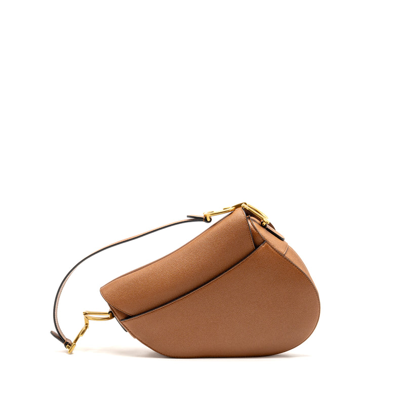 Dior Medium Saddle Bag Calfskin Caramel GHW