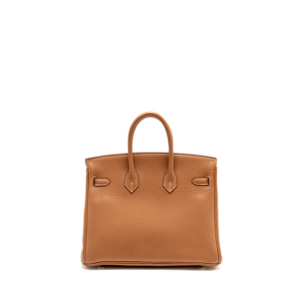 HERMES Birkin 25 Togo Gold GHW Stamp Z