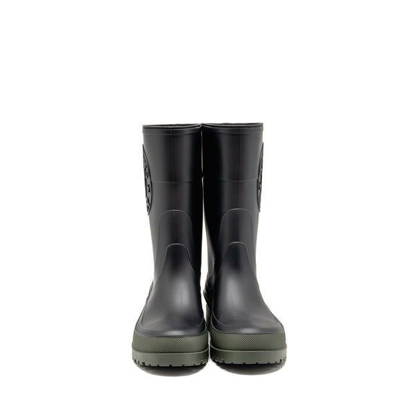 Dior Size 39 Diorunion Rain Boot Rubber Black/Dark Green