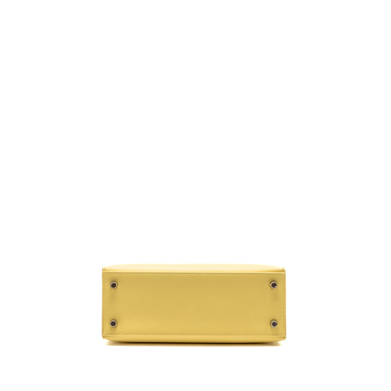 Hermes kelly 25 Epsom jaune poussin SHW stamp Z