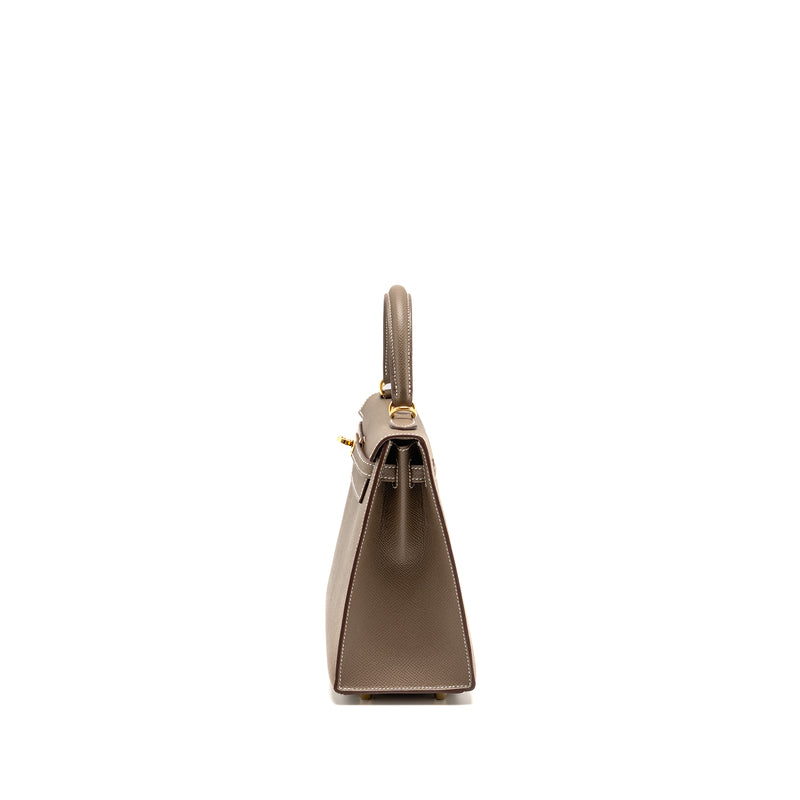 Hermes Kelly 25 Epsom Etoupe GHW Stamp W