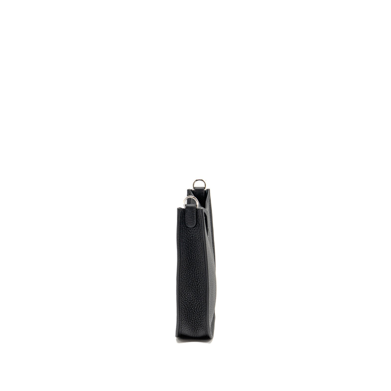 Hermes Mini Evelyne clemence black SHW Stamp W