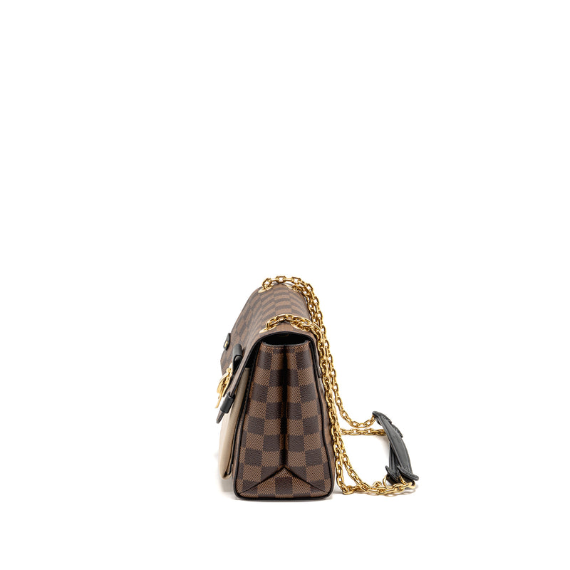Louis Vuitton Vavin PM Damier Ebene Canvas Cream White GHW
