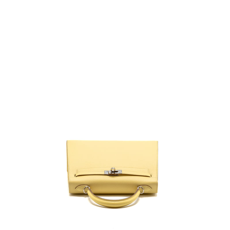 Hermes kelly 25 Epsom jaune poussin SHW stamp Z