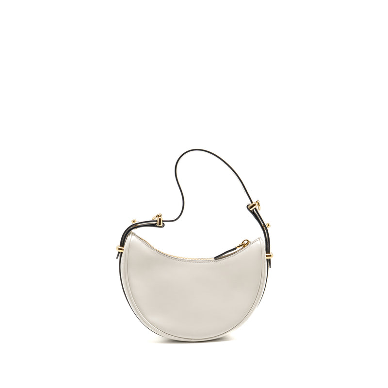 Prada Arqué Small Shoulder Bag Calfskin White GHW