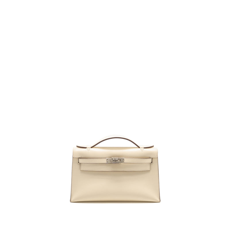 Hermes Kelly Pochette Swift Nata SHW stamp Z