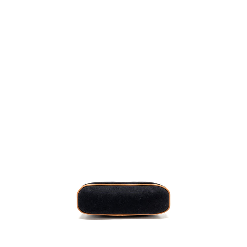 Hermes Bolide case, mini model cotton black/orange SHW