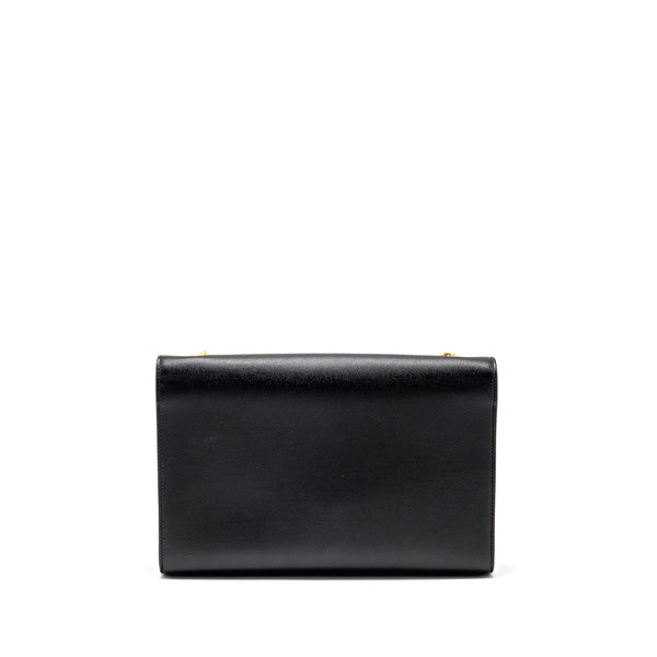 Saint Laurent/YSL Large Kate Chain Bag Grained Calfskin Black GHW