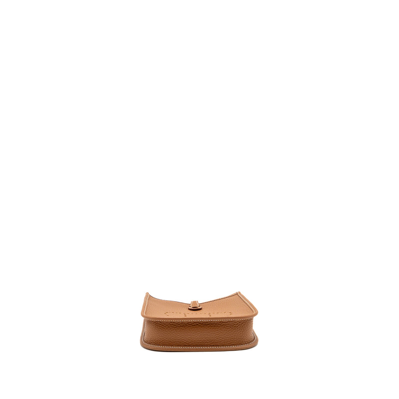 Hermes Mini Evelyne Clemence Gold GHW stamp K