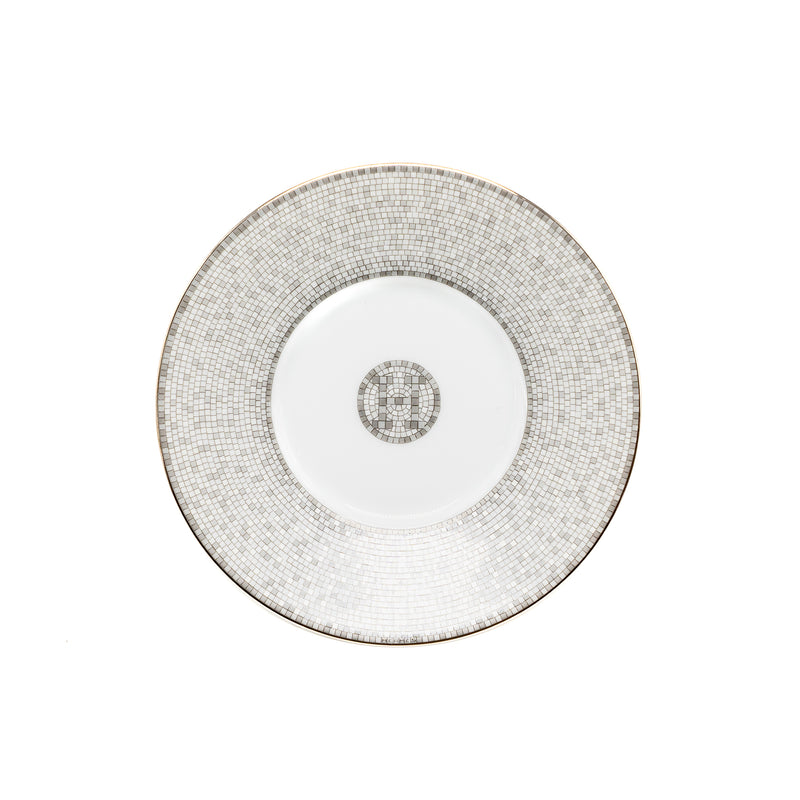 Hermes Mosaique AU 24 Platinum Tea Cup and Saucer