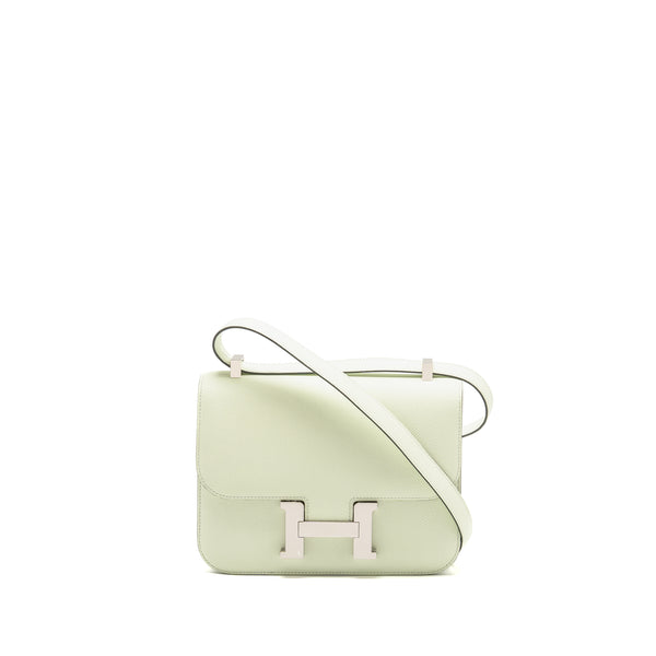 Hermes Constance 24 Epsom Vert Fizz SHW Stamp U