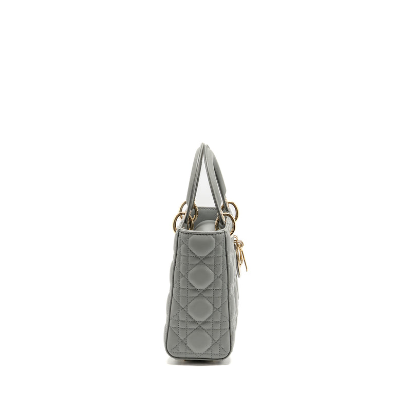 Dior Small Lady Dior My ABCDior Bag Lambskin Grey Stone LGHW