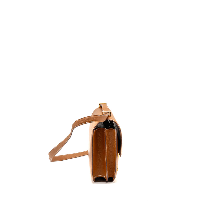 Hermes Constance 24 Epsom Gold GHW Stamp C
