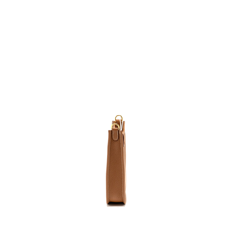 Hermes Mini Evelyne Clemence Gold GHW stamp K
