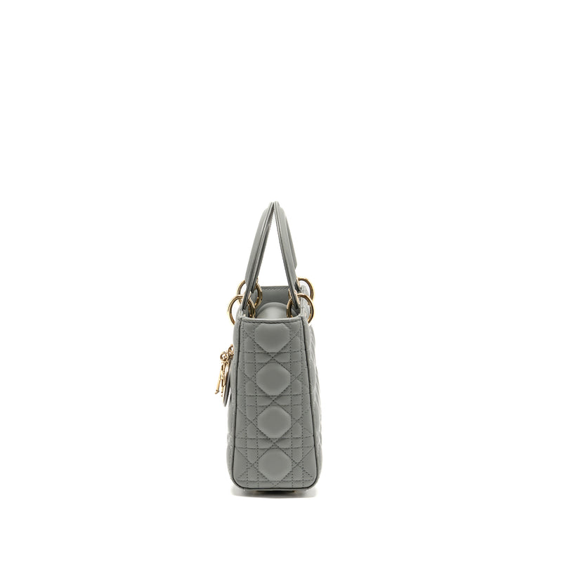Dior Small Lady Dior My ABCDior Bag Lambskin Grey Stone LGHW