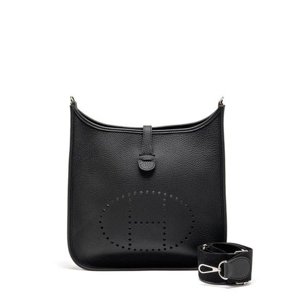 Hermes Evelyne 29 Clemence Black SHW Stamp W