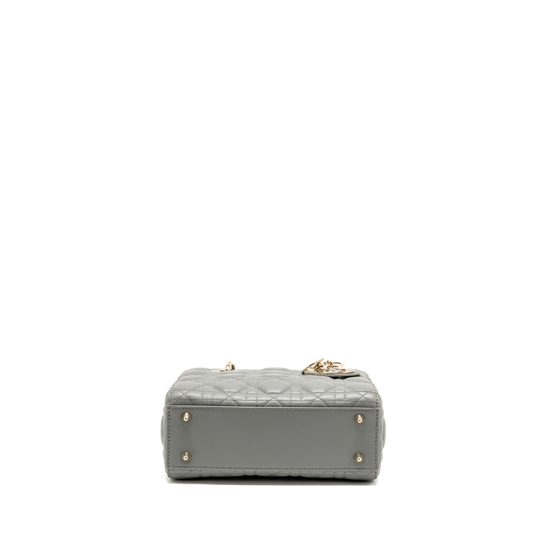 Dior Small Lady Dior My ABCDior Bag Lambskin Grey Stone LGHW