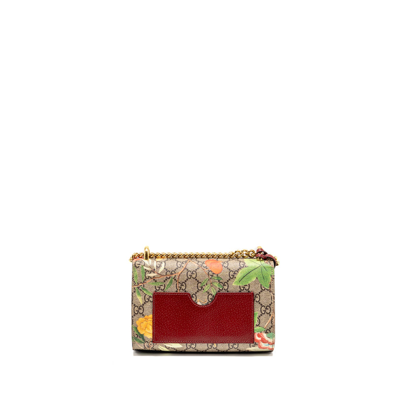 Gucci Small Padlock Shoulder Bag Tian GG Supreme Canvas/Leather Brown/Multicolour GHW