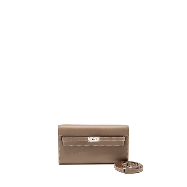 Hermes Classic kelly to go evercolor etoupe SHW stamp B