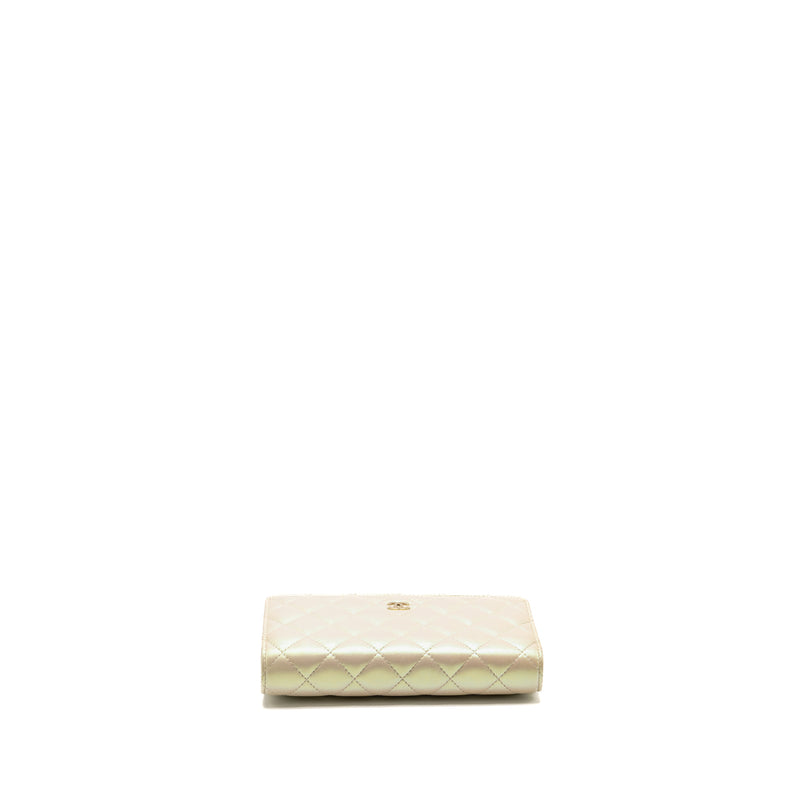 Chanel Wallet on Chain Lambskin Iridescent Ivory LGHW