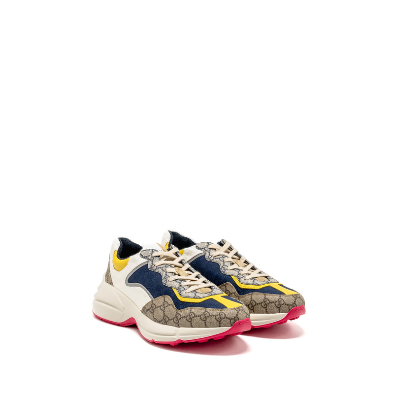 Gucci size 10.5 Rhyton Sneaker GG Supreme Canvas Multicoloured
