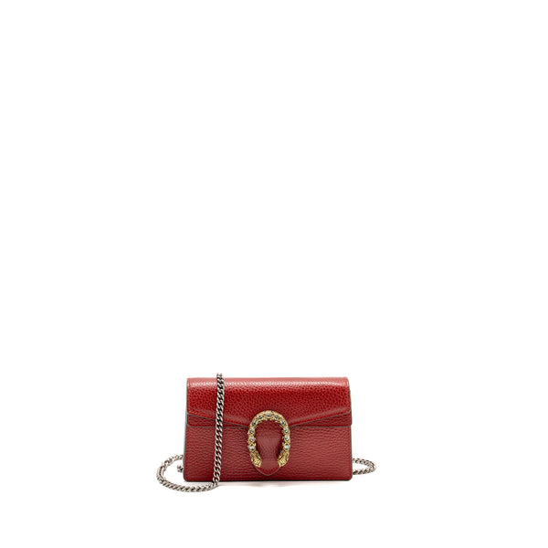 Gucci Dionysus Mini Bag Calfskin Red Multicolour Hardware