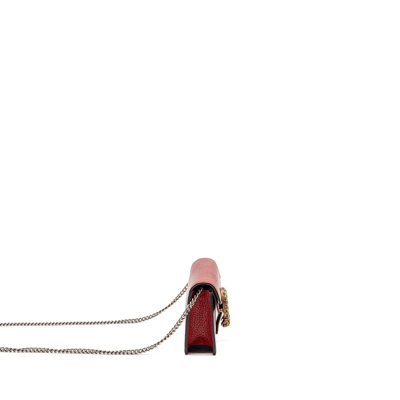 Gucci Dionysus Mini Bag Calfskin Red Multicolour Hardware