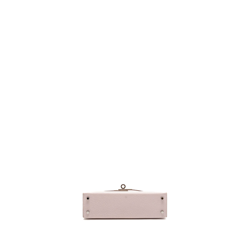 Hermes Mini Kelly II special order chevre mysore leather mauve pale / gold SHW stamp B