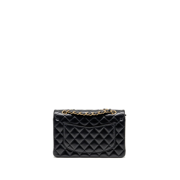 Chanel small Classic Double Flap Bag Lambskin Black GHW