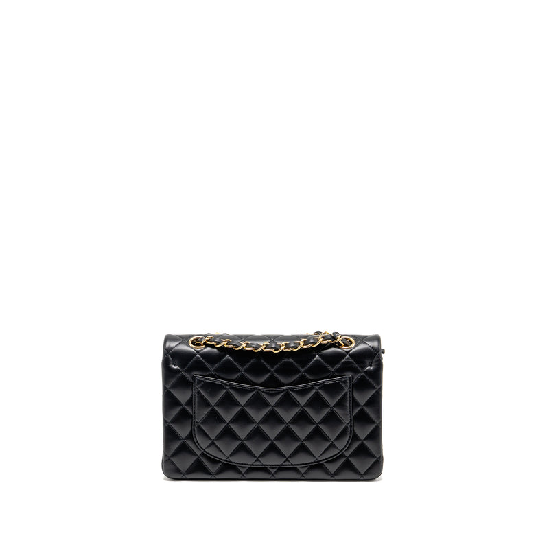 Chanel small Classic Double Flap Bag Lambskin Black GHW