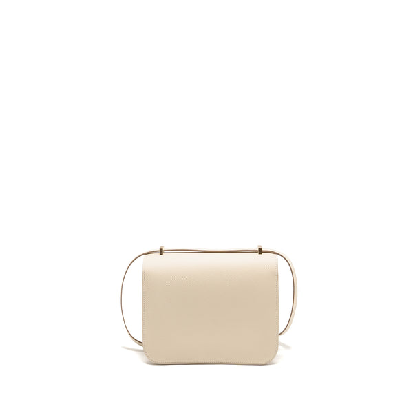 Hermes Mini Constance Epsom craie LGHW Stamp W