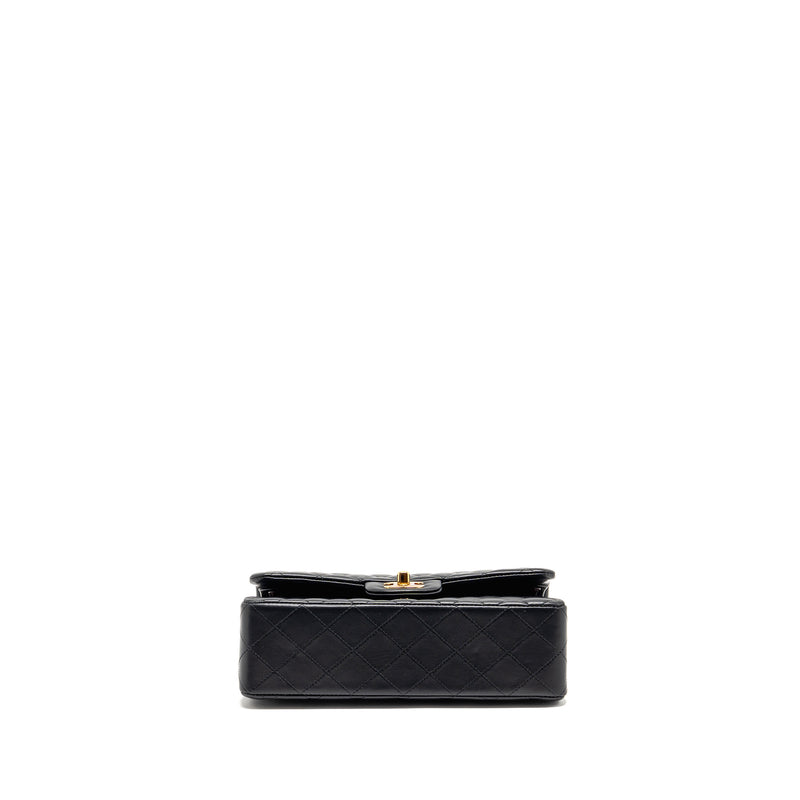 Chanel small Classic Double Flap Bag Lambskin Black GHW